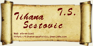 Tihana Šestović vizit kartica